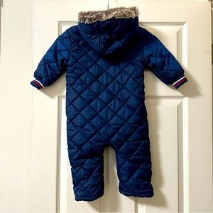 Tu navy red snowsuit 12-18months